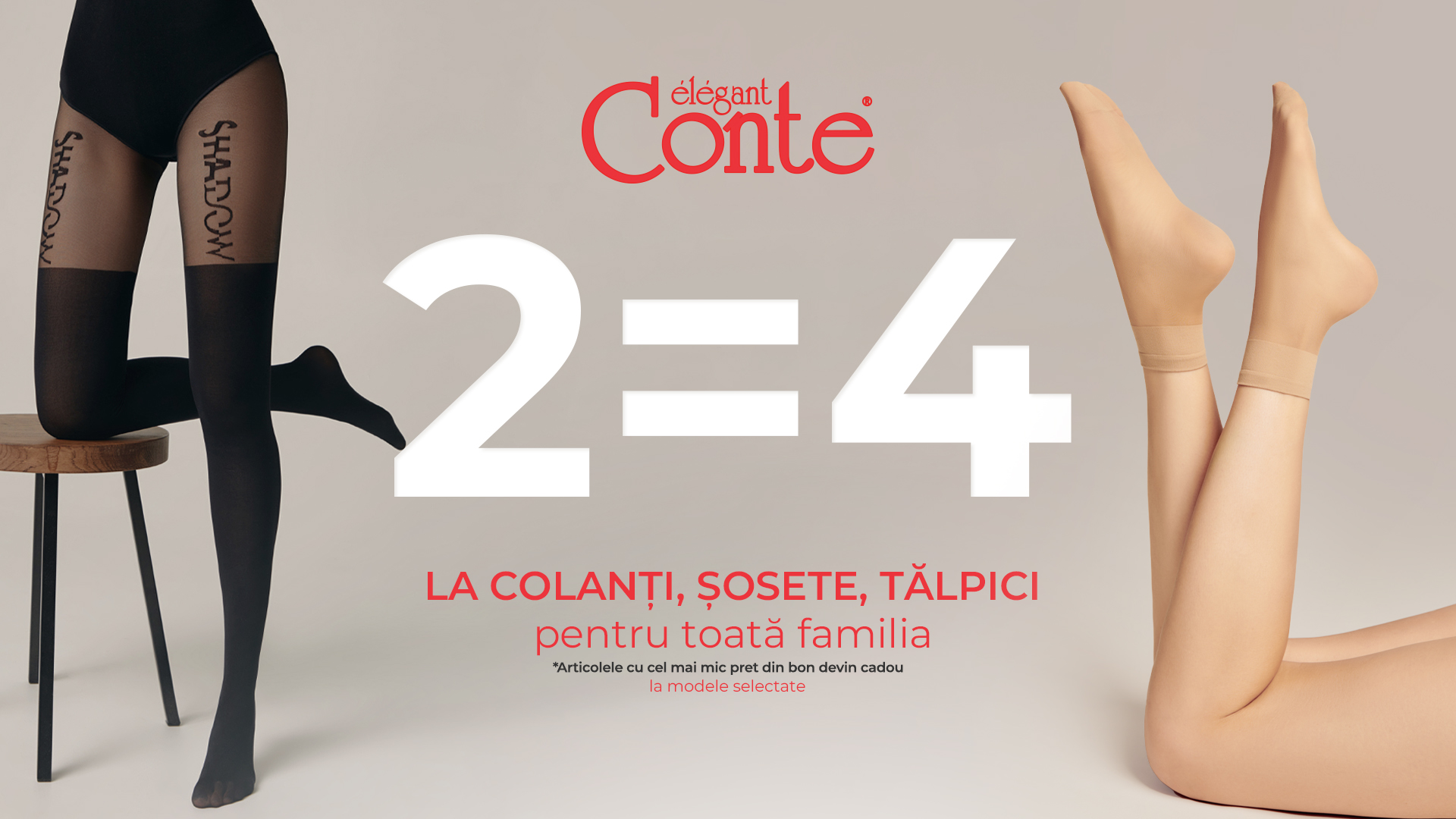 Colanți, șosete, tălpici: 2=4 pentru întreaga familie